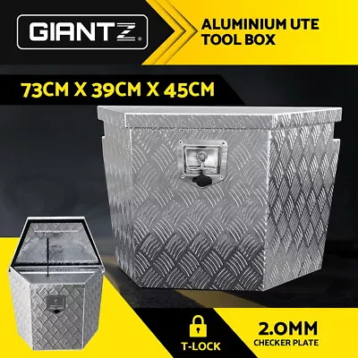 Giantz Ute Tool Box Aluminium Toolbox Storage Ute Trailer Truck Vehicle Lock • $175.95