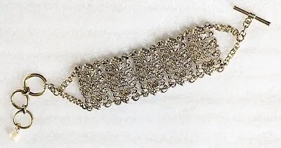 Vintage Victorian Etruscan Revival Link Style Open Work Bracelet • $10.39