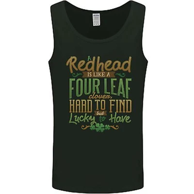 $14.79 • Buy St Patricks Day Redhead Ginger Funny Irish Mens Vest Tank Top