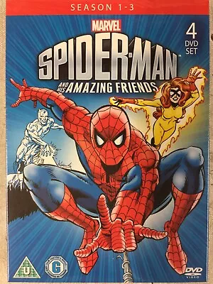 £34.99 • Buy Spider-Man And His Amazing Friends Seasons 1-3 (4 DVD) Marvel Animated Cartoon