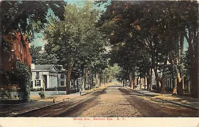 A View Of Milton Avenue Ballston Spa New York NY 1908 • $8.95