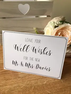 £3.45 • Buy Personalised Wedding Guest Book/wish Tree Table Sign