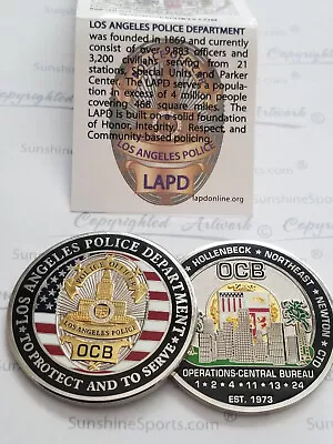 Los Angeles Police Operations Central Bureau 1.75 New LAPD FBI LASD CHP • $18.25