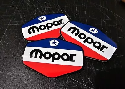 3x MOPAR Retro Hex LOGO TOOL CHEST GARAGE MECHANIC TOOL BOX CAR DECAL STICKER • $5