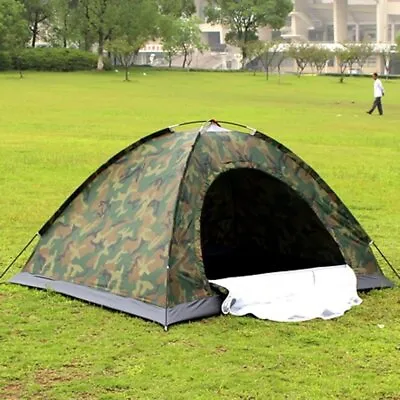 Camping Tent Waterproof 1-2 Person Camouflage Fishing Hunting Tent Hiking Tent • £14.99