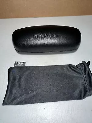 OAKLEY SunGlasses Fat Case Replacement Black Hard Clam Shell With Soft Dust Bag • $10