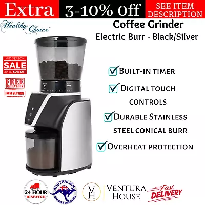 Electric Burr Coffee Grinder Coffee Bean Milling Grinding Machine 165W 31 Level • $123.33