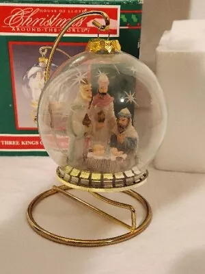 1994 House Of Lloyd Christmas Around The World Three Kings Ornament Stand & Box • $19.95