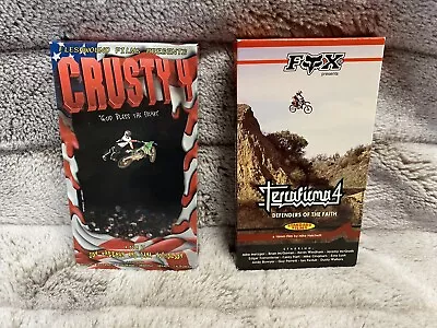 Fox VIDEO Terrafirma 4 Crusty 4 VHS Vintage Motocross Dirt Bike 90s Collectors • $25