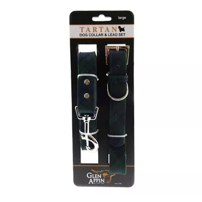 Tartan Republic Pet Fashion Tartan Scottish Black Watch Dog Lead Collar Set • £10.99