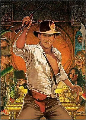 378823 Indiana Jones Raiders Classic Movie WALL PRINT POSTER AU • $20.85