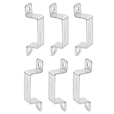 6pcs U Shaped Connector Bracket Stainless Steel For Door Closed Bar Holder • $15.29