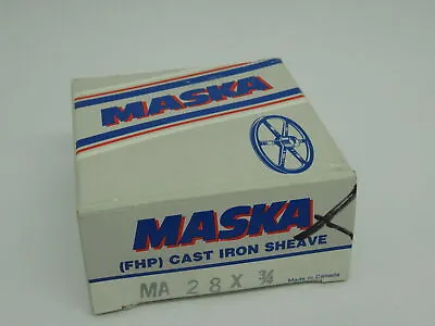 Maska MA28X3/4 V-Belt Pulley 3/4  Bore Single Groove NEW • $24.99