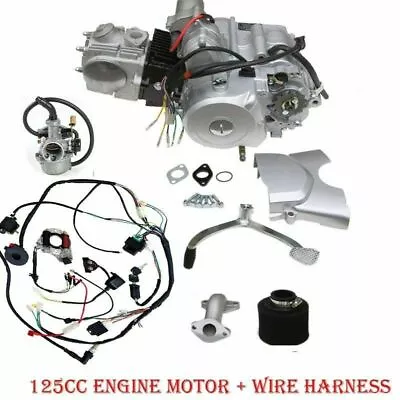 4 Stroke 125cc Engine Motor Semi Auto + Reverse For ATV GO Kart 50cc 70/90cc • $419.09