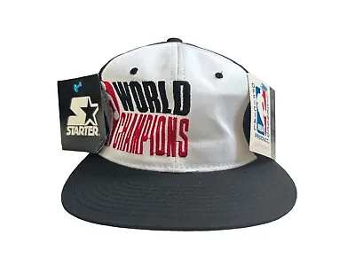 Vintage Starter NBA Champions Snapback Hat Adult OSFA Deadstock NWT 1996 90s • $23