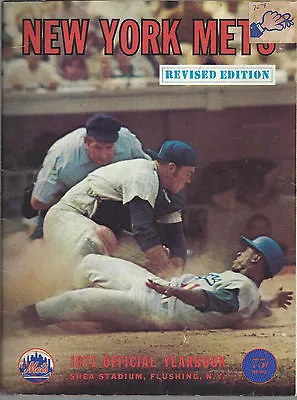 Vintage New York Mets 1971 Official Team Yearbook Revised Edition Lot A • $49.95