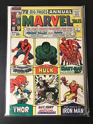 3.0 MARVEL TALES 1 GD Origin Stories Spider-Man + Hulk + Thor + Iron Man • $150