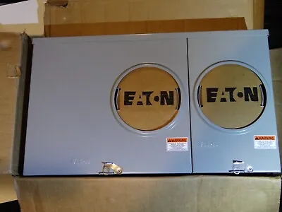 $1607.85 • Buy Eaton 100-Amp 2 Gang Meter Socket Over/Under Horn Bypass RinglessComEd/CECHA