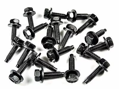 For Jeep Body Bolts- 1/4-20 X 1  Long- 7/16  Hex- 5/8  Washer- 20 Bolts- #173 • $18.95