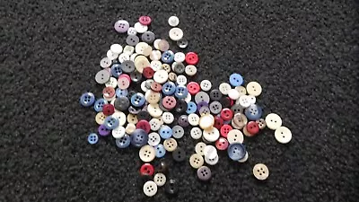 155 Buttons Assorted Mixed Color And Sizes Bulk Mixed Button Lot • $10.99