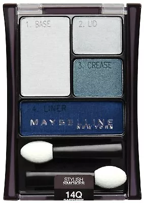 Maybelline New York Expert Wear Eyeshadow Quads 14q Sapphire Smokes Stylish... • $12.38