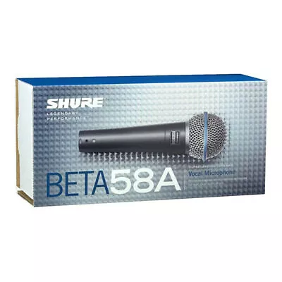 Beta 58A Microphone Vocal Supercardioid Dynamic Shure US New Fast Free Shipping • $39.69