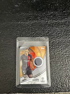 Topps UCC Flagship 2023-24 PSG Manuel Ugarte Match Worn Patch ORANGE /25 • £1.20