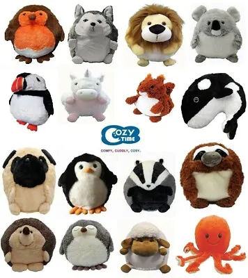 Handwarmer Cozy Time Giant Animal Big Soft Plush Cuddly Toy 35CM Great Gift • £17.99