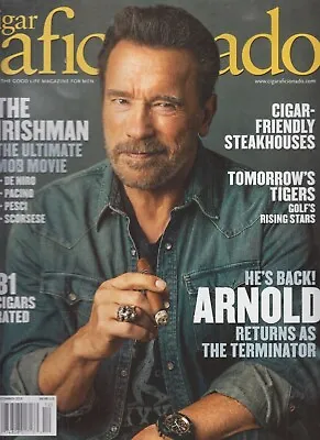 $6.99 • Buy Cigar Aficionado December 2019 Irishman/Ultimate Mob Movie/Arnold Schwarzenegger