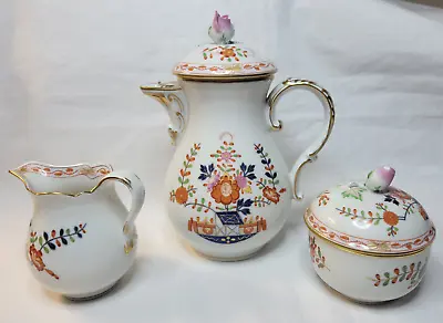 Meissen Tischchenmuster Table Top Pattern 1st Quality Teapot Creamer Sugar READ • $310