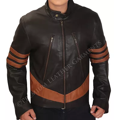 £52.99 • Buy Xmen Origin Wolverine Logan Hugh Jackman Brown Leather Jacket