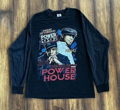 Vintage Jay-Z Ne-Yo Keyshia Cole T-Pain TI Power House Power 99 Concert Rap Tee • $95