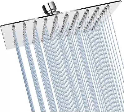 Stainless Steel Shower Head 6  - High Pressure Rainfall Chrome • $14.99