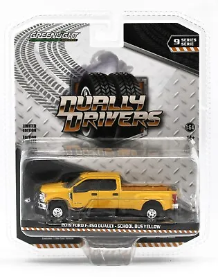 1:64 GreenLight *DUALLY DRIVERS 9* Yellow 2019 Ford F-350 Crew Cab Pickup *NIP* • $14.99