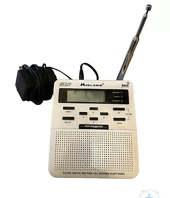 Midland WR100 Weather Alert Radio - White Tested • $19.99