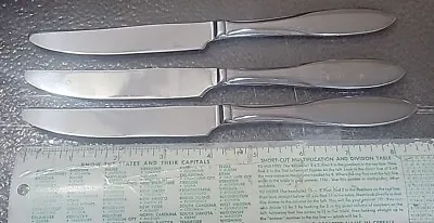 MSE Martha Stewart MFS17 Glossy Stainless Dinner /Table Butter / Knifes Set Of 3 • $15.75