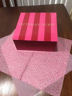 NEW Victoria’s Secret Box 10“ X 10“ With Two Pieces Of Tissue Paper • $3