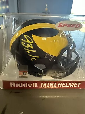 Blake Corum Signed Michigan Mini Helmet - Beckett • $75