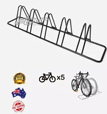 $45.85 • Buy 1 - 5 Bike Floor Parking Rack Storage Stand Bicycle T Black