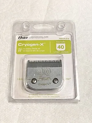 Oster Cryogen-X Size 40 A5 Accessory Blade Set 1/100  - 0.25mm 78919-016 • $27.99
