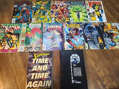 Vtg 13 Comic Book Novel Collection Wolverine X-Men Batman Spiderman Superman Etc • $19.99