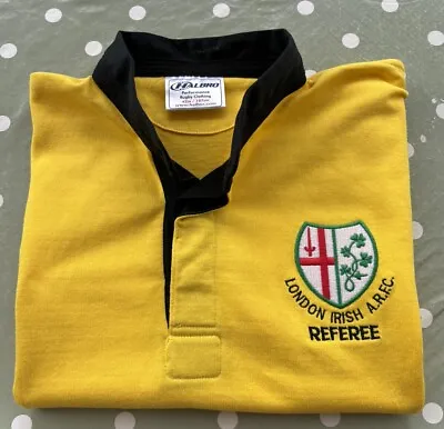 London Irish ARFC Yellow Referee Shirt. New Without Tags. 42in/107cm • £39.99