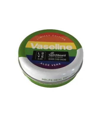 £4.15 • Buy Vaseline Love Is Love Limited Edition Aloe Vera Lip Balm Tin- 20g