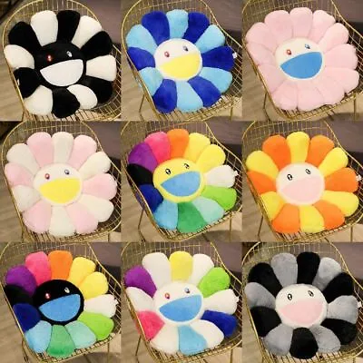 40/60cm Takashi Murakami Rainbow Flower Pillow Plush Colorful Stuffed Gift Decor • £13.25