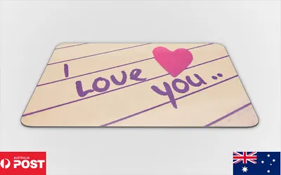 Mouse Pad Desk Mat Anti-slip|sweet I Love You On Notepad • $8.39