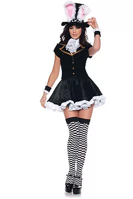 Totally Mad Hatter Mini Dress Petticoat Halloween Fairy Tales Costume Adult Men • $31.87