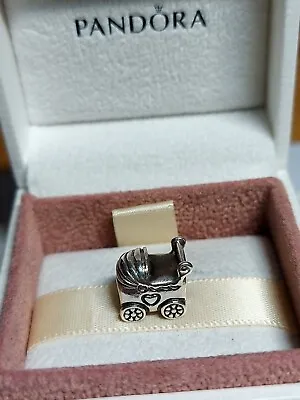 Genuine Pandora Silver 👼 Cute Pram/Pushchair Charm 925 ALE • £10