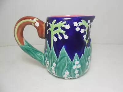 Vintage J. Wilfred  Lilly Of The Valley  Andrea By Sadek Majolica Creamer • $24.99