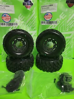 4 Jetko King Cobra Sc Tires 12mm Traxxas Slash 2wd 4x4 Proline Badlands Trencher • $64.99