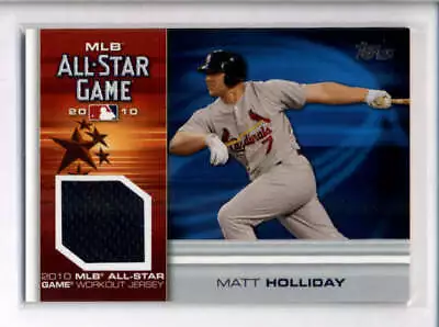 Matt Holliday 2010 Topps All-star Game Workout Used Worn Jersey Aj9369 • $5.99